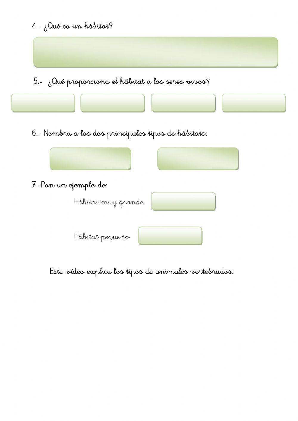 Los animales vertebrados