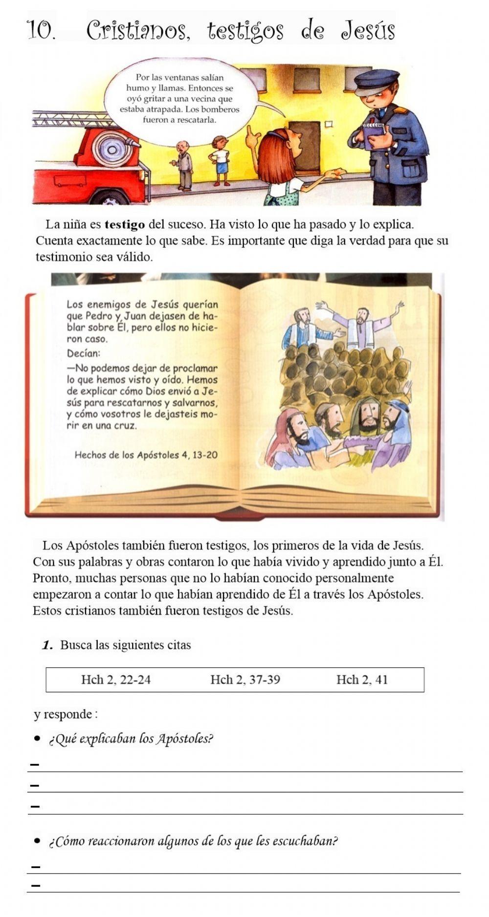 Cristianos, testigos de Jesús