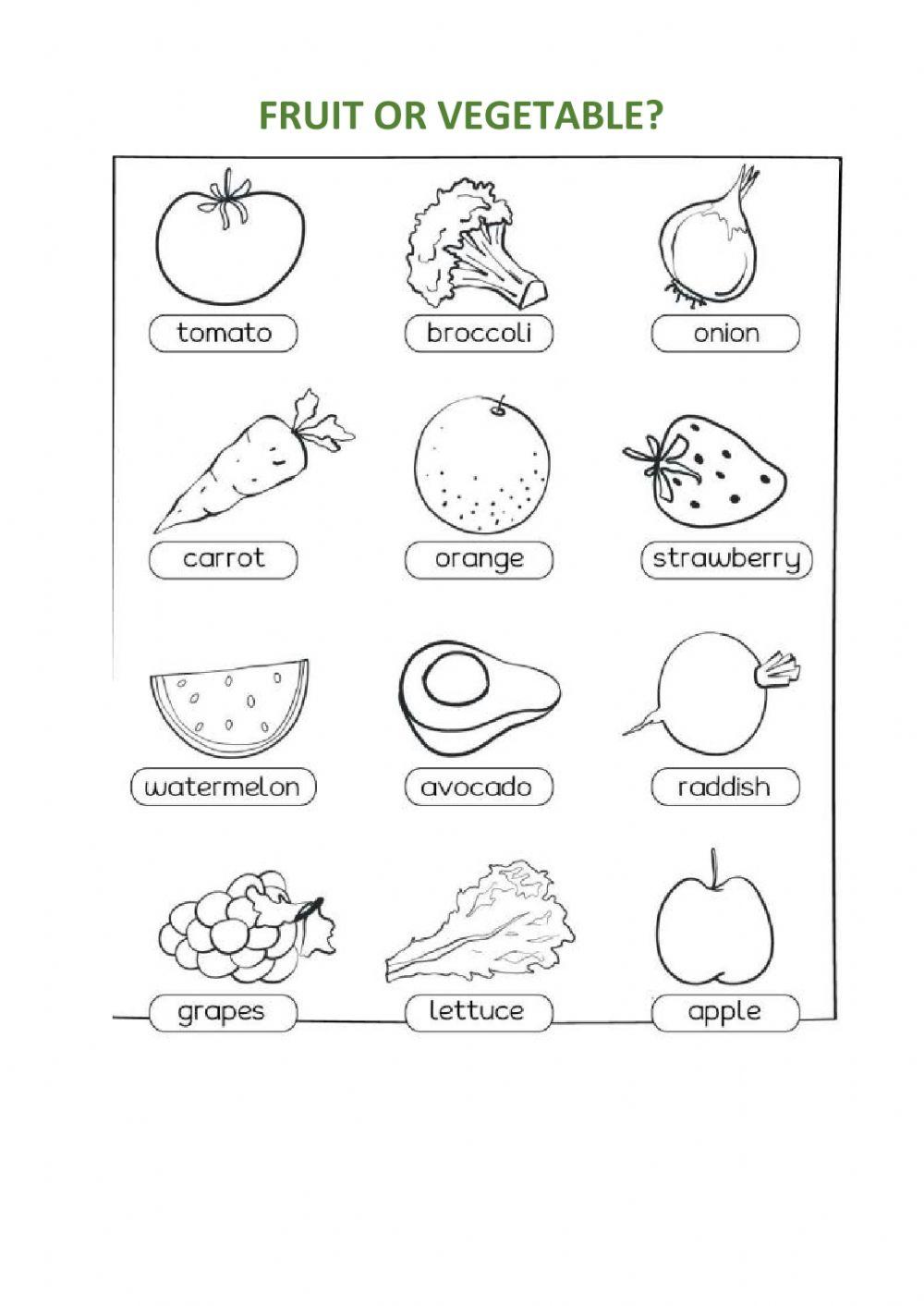 Fruit or vegetable?