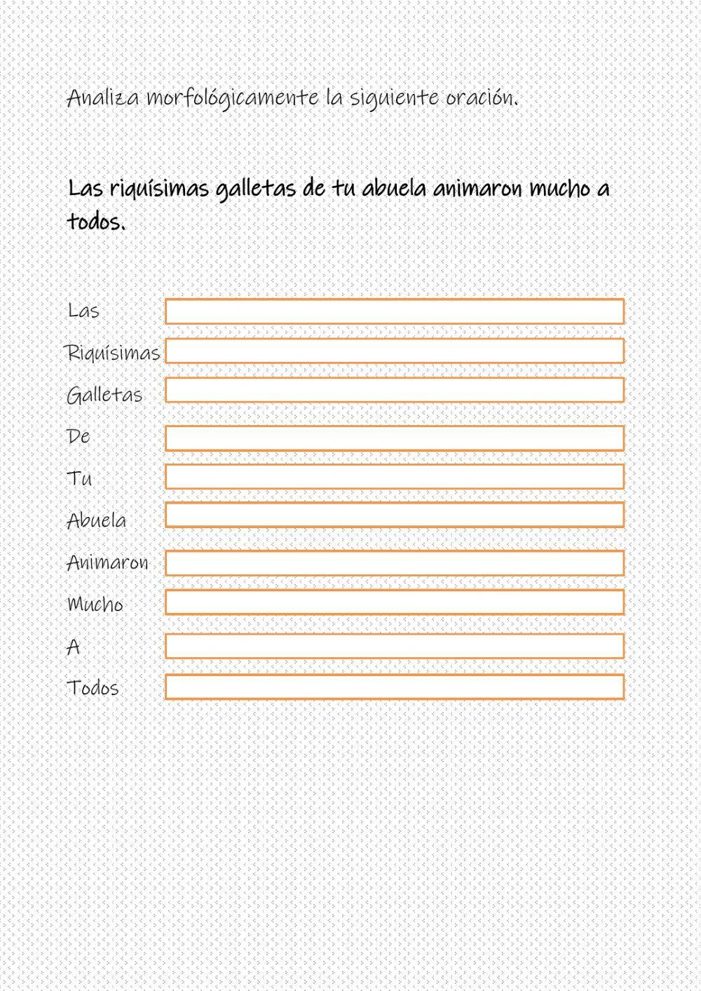 Análisis morfológico