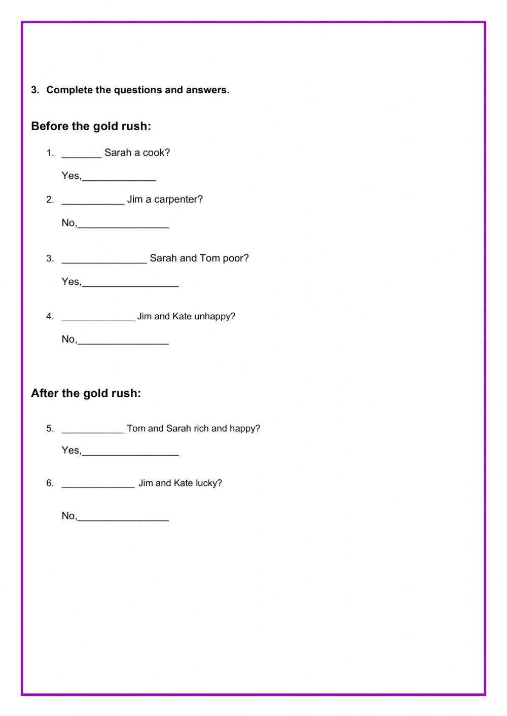 Let's practice was-were