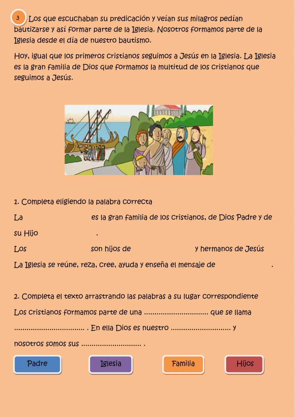 La Iglesia. Los primeros cristianos La Iglesia. Los primeros cristianos