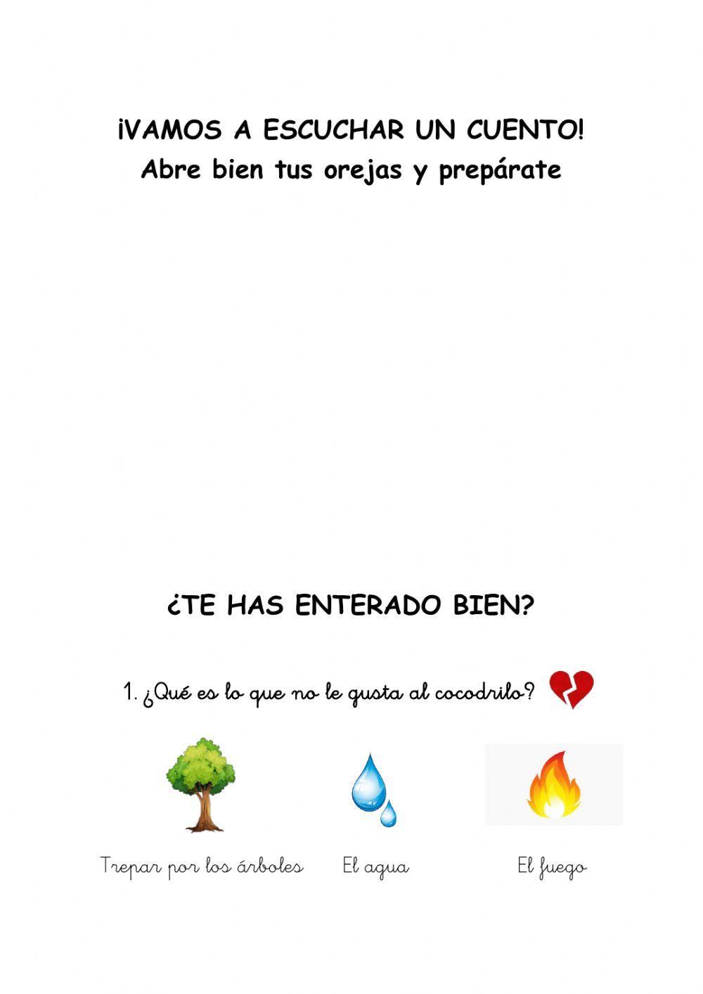 ¡Vamos a escuchar un cuento! ¡Vamos a escuchar un cuento!