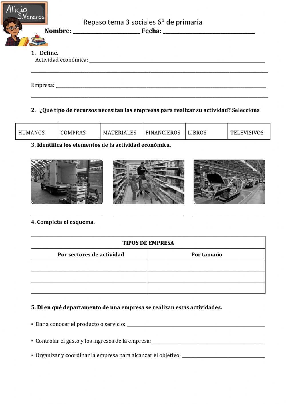 La actividad económica y la empresa