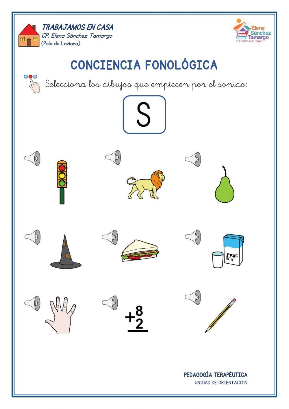 Conciencia fonológica S