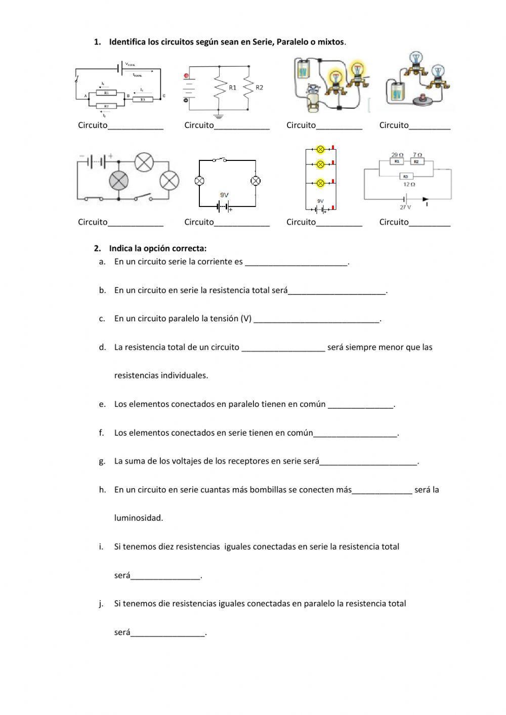 Tipos de circuitos eléctricos