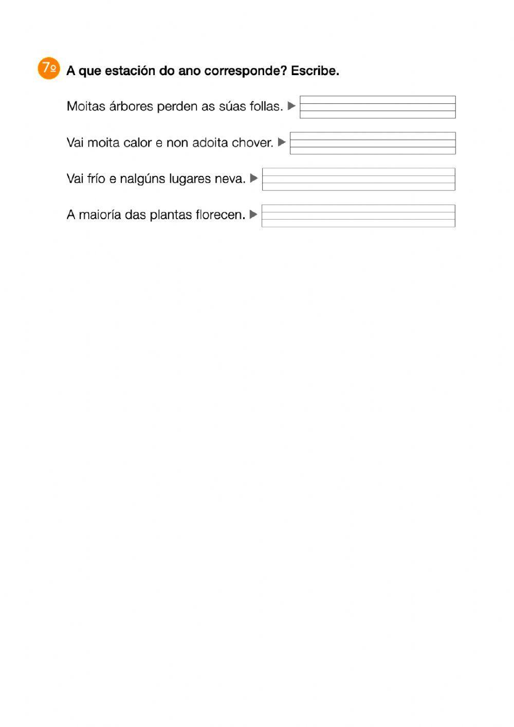 O sol, o día, a noite e as estacións