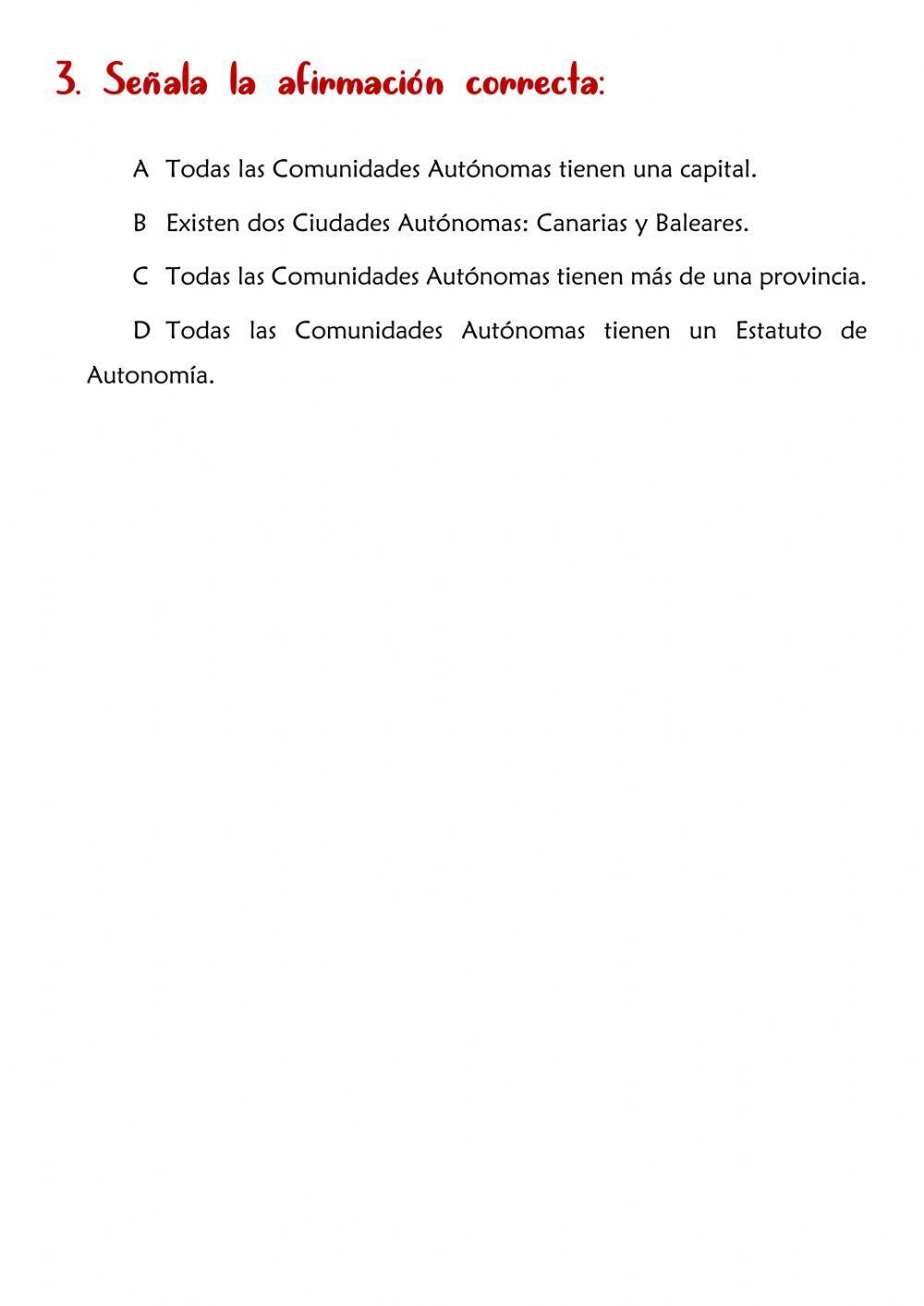 Las Comunidades Autónomas