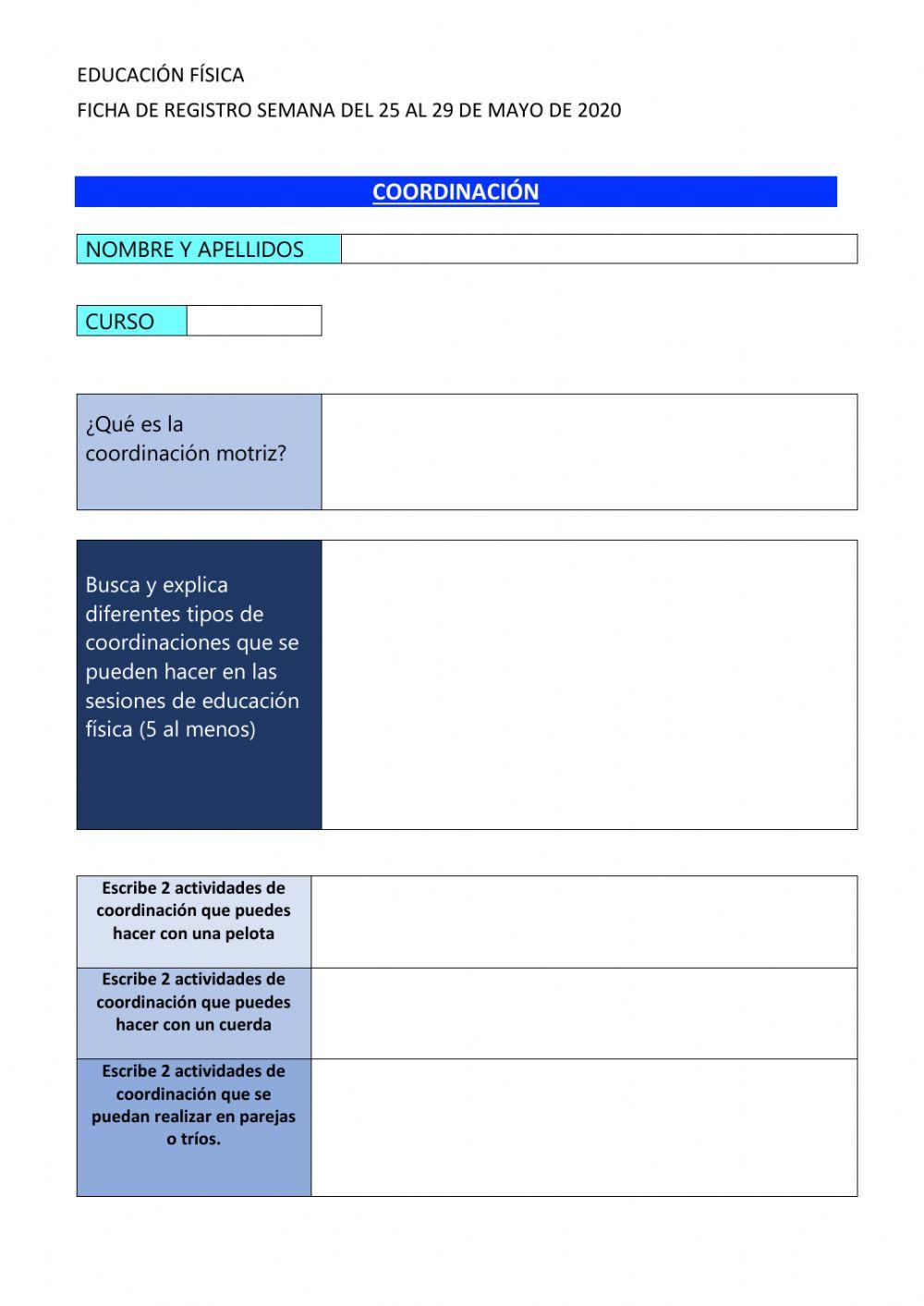 Coordinación motriz