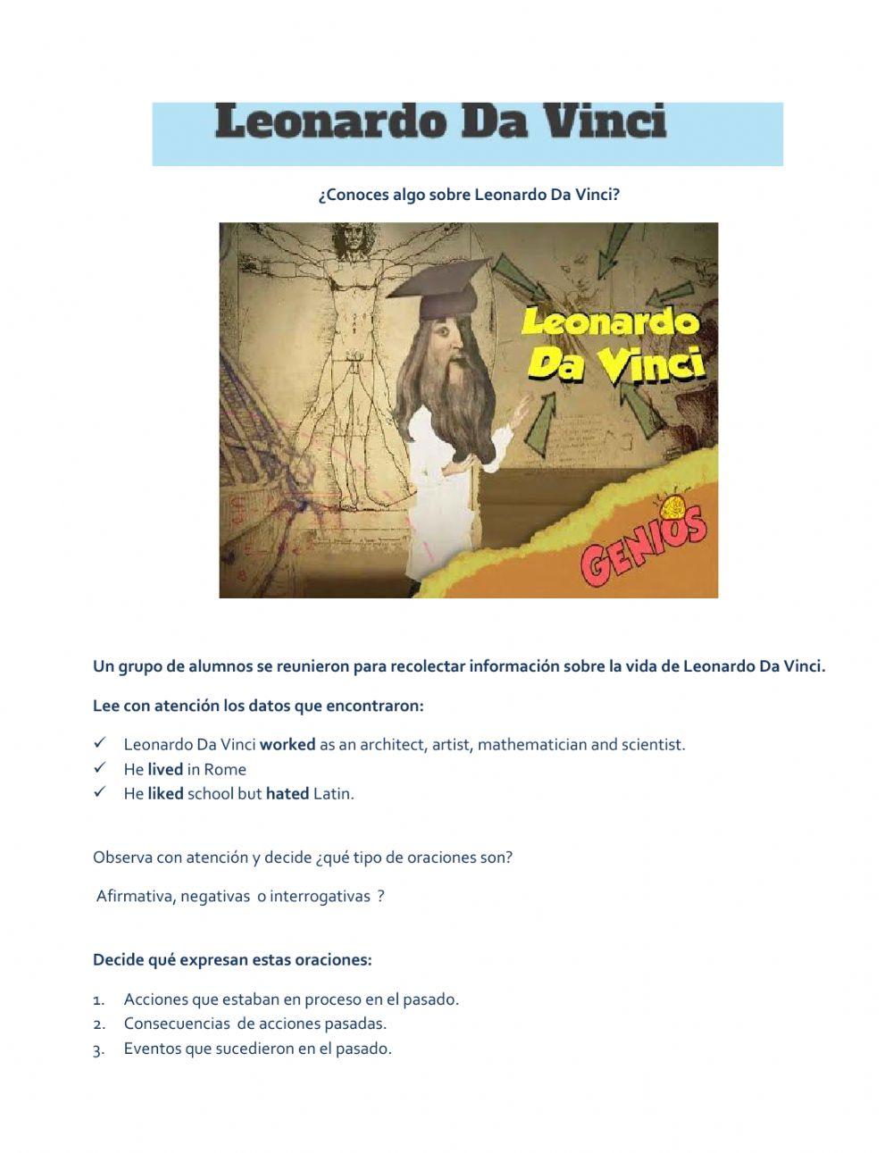 Pasado simple oraciones afirmativas