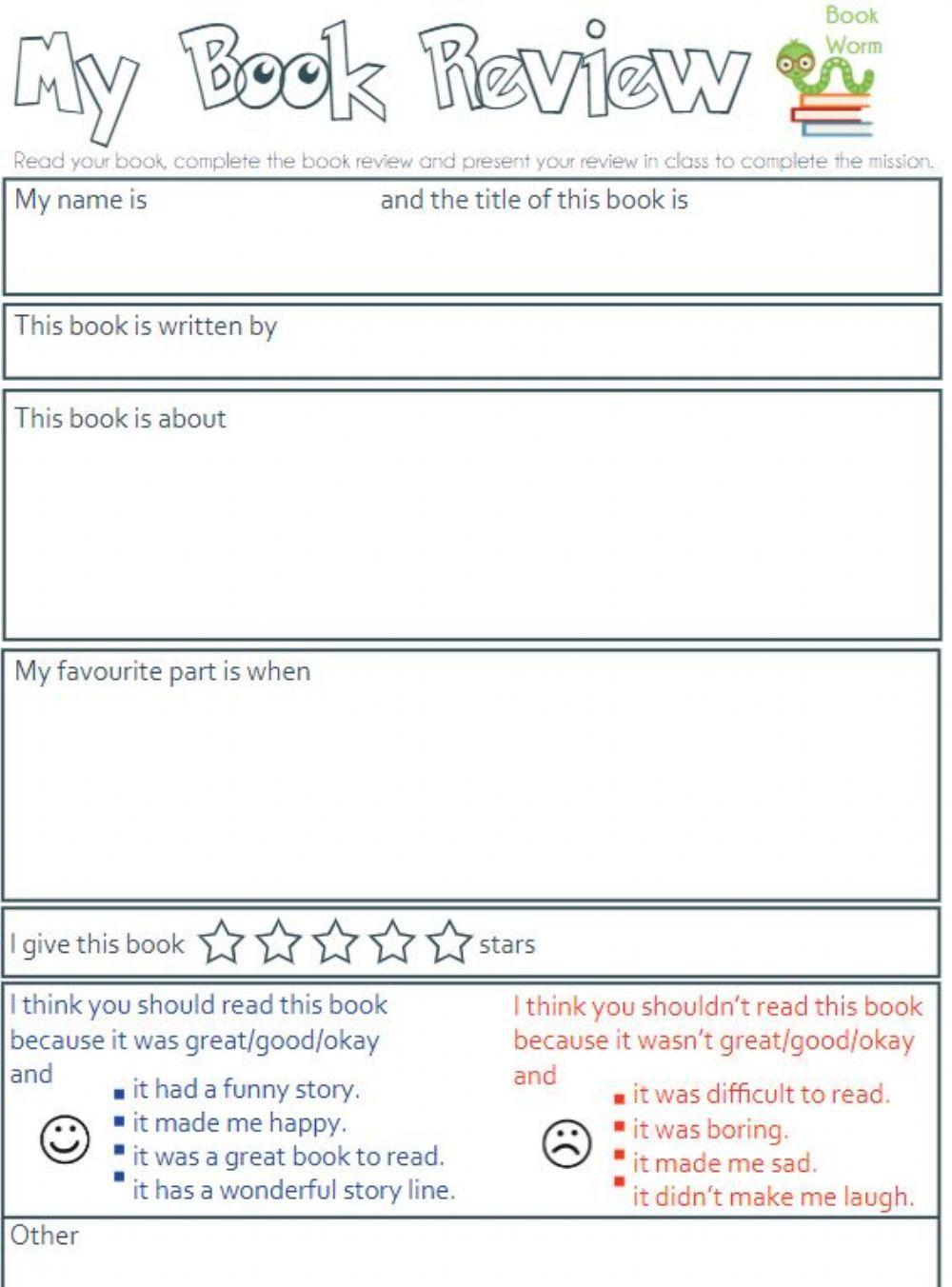 Book review form