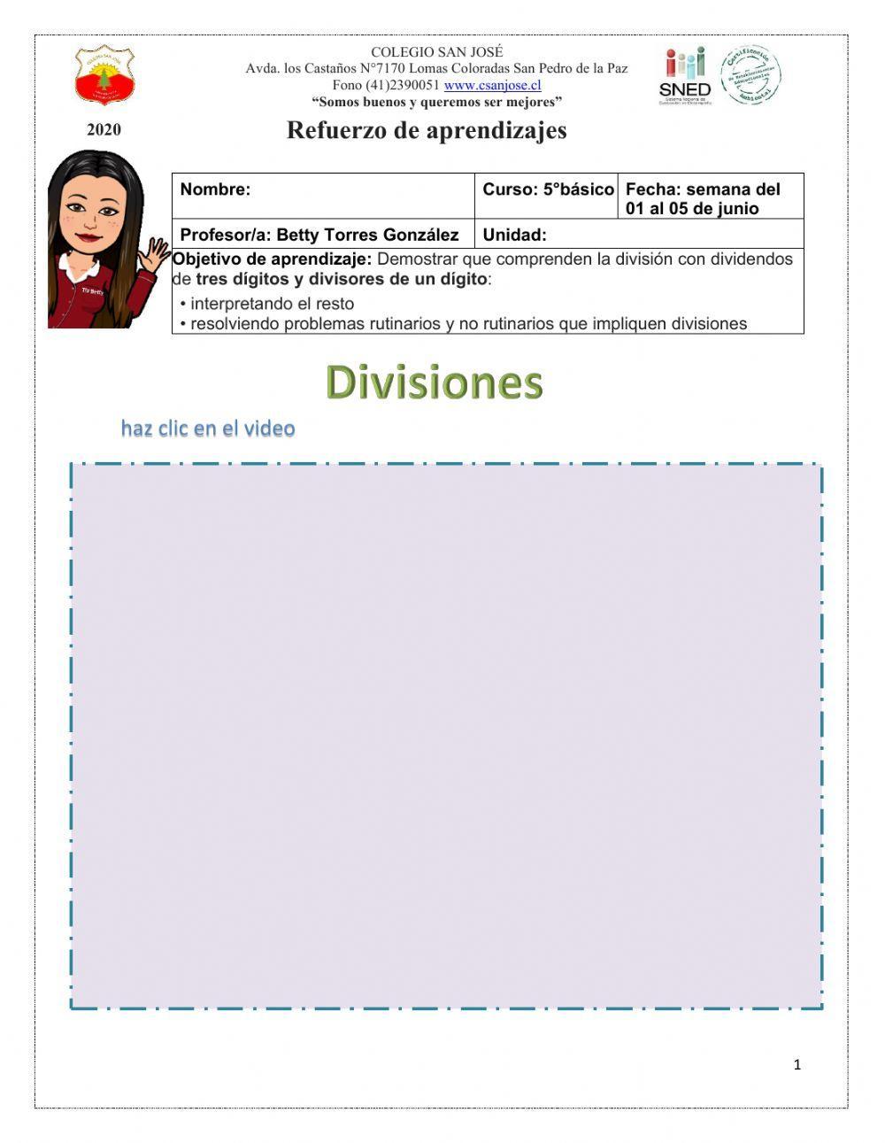 Divisiones por descomposición