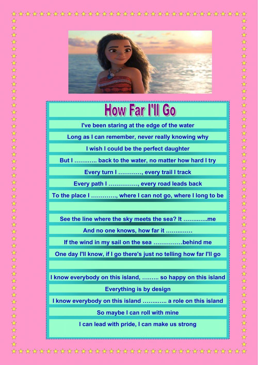 Listen to the song. Fill in the blanks.