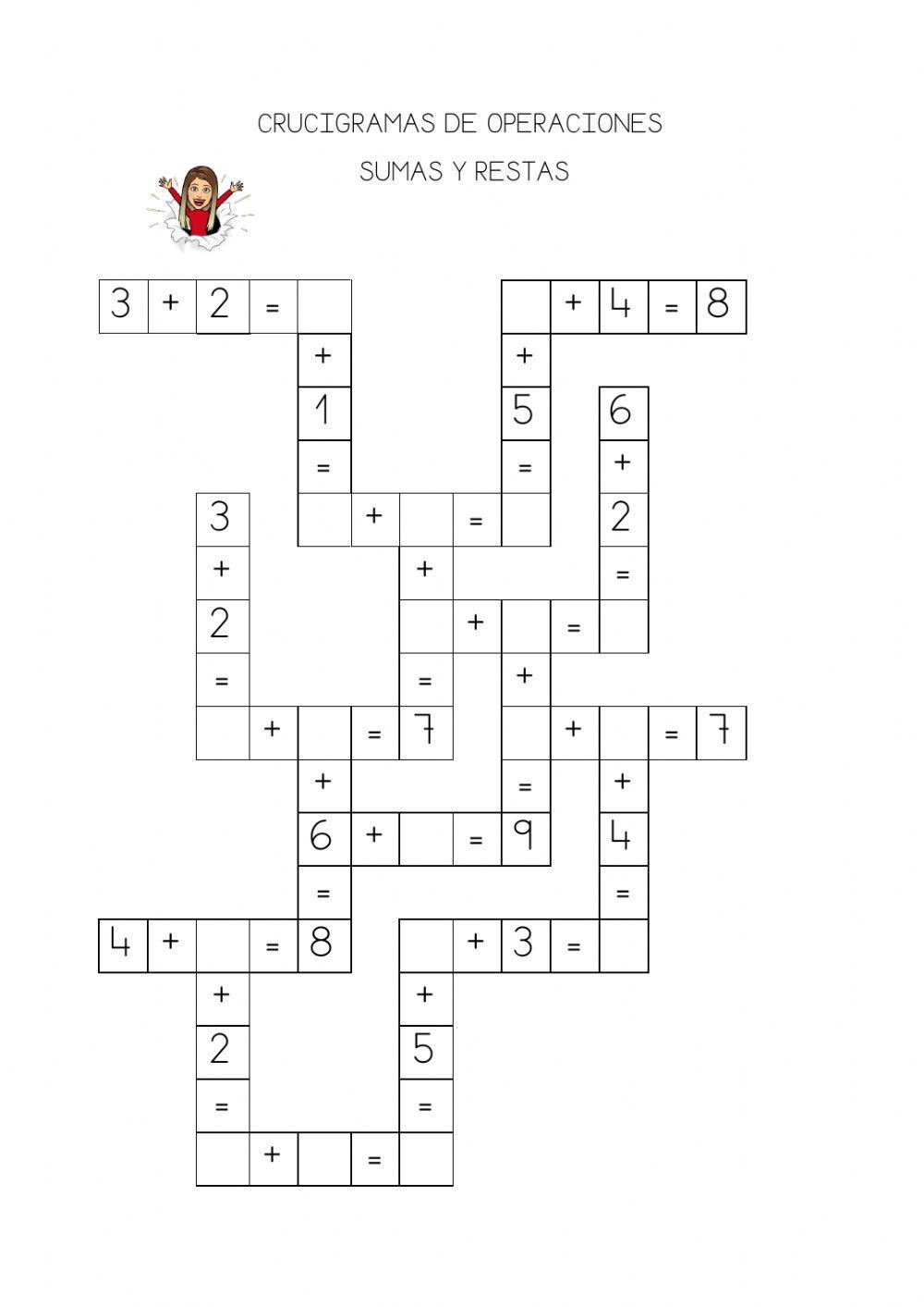 Crucigramas de operaciones