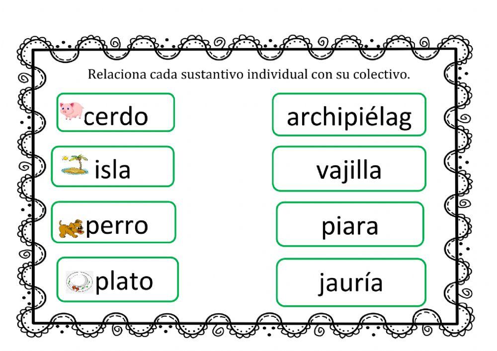 Sustantivos colectivos e individuales