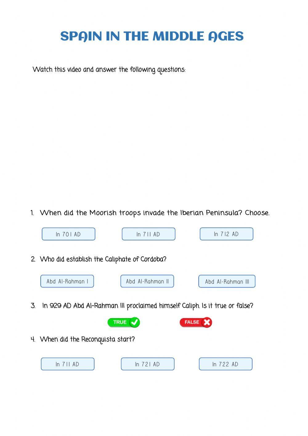 Spain in the Middle Ages