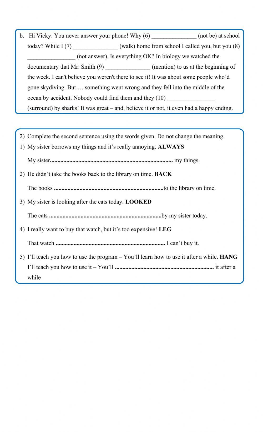 Beyond B1+ Unit 1 Review