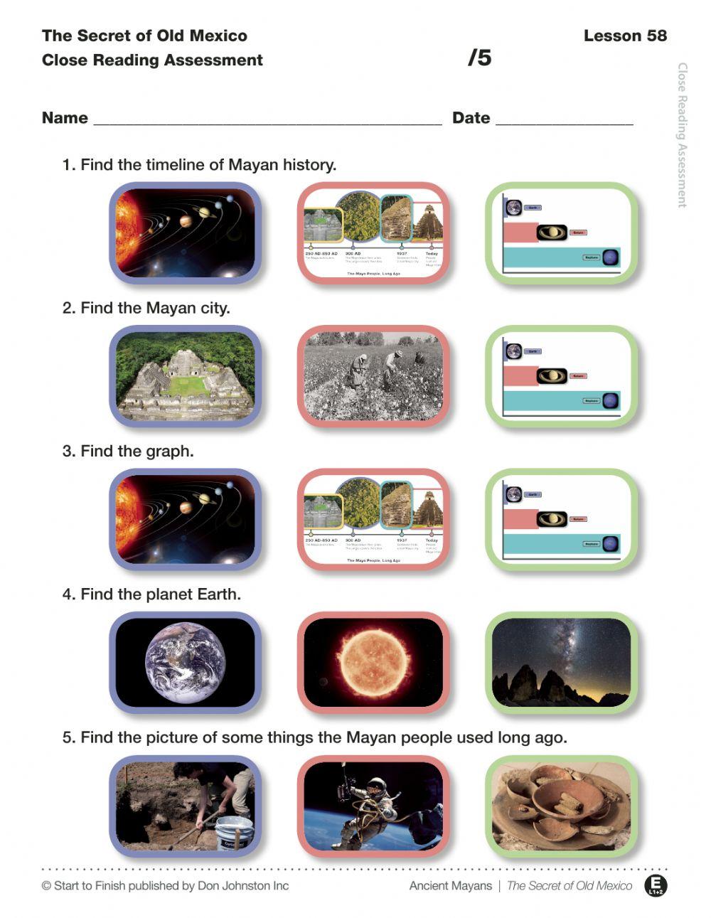 Lesson 58 E1 (Michelle) End of Book Assessment