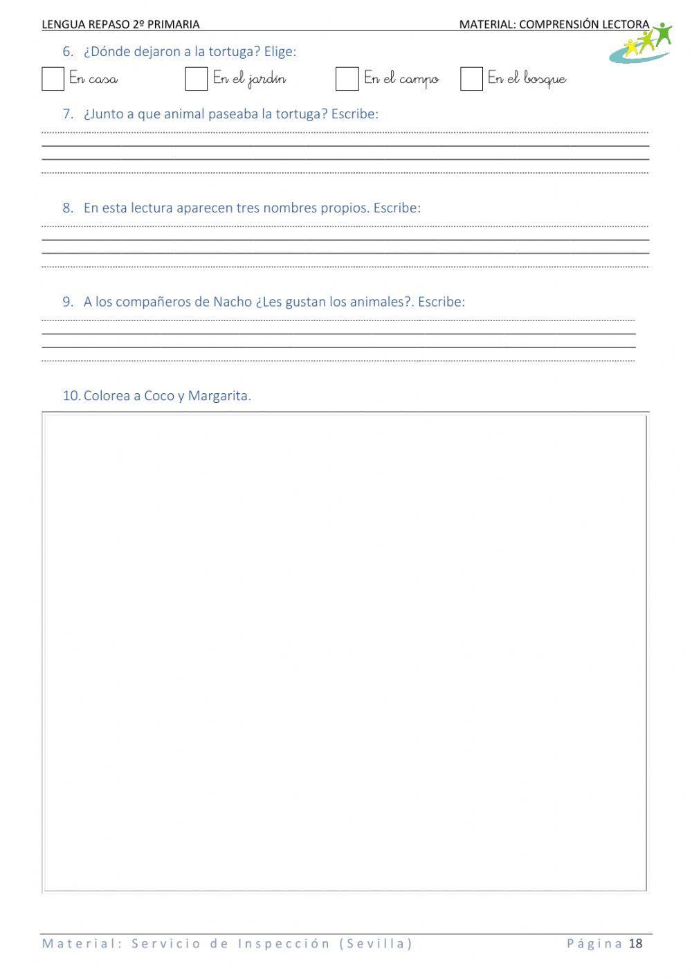 09 Queremos a los animales Parte 2. Lecturas cortas