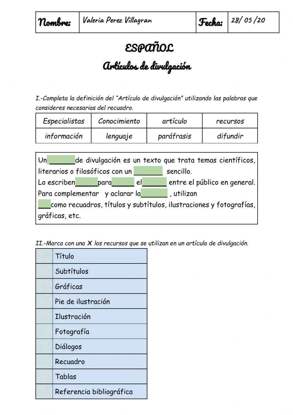 Textos de divulgación Científica