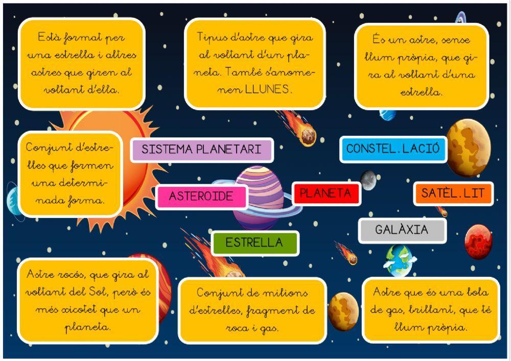 Vocabulari l'univers