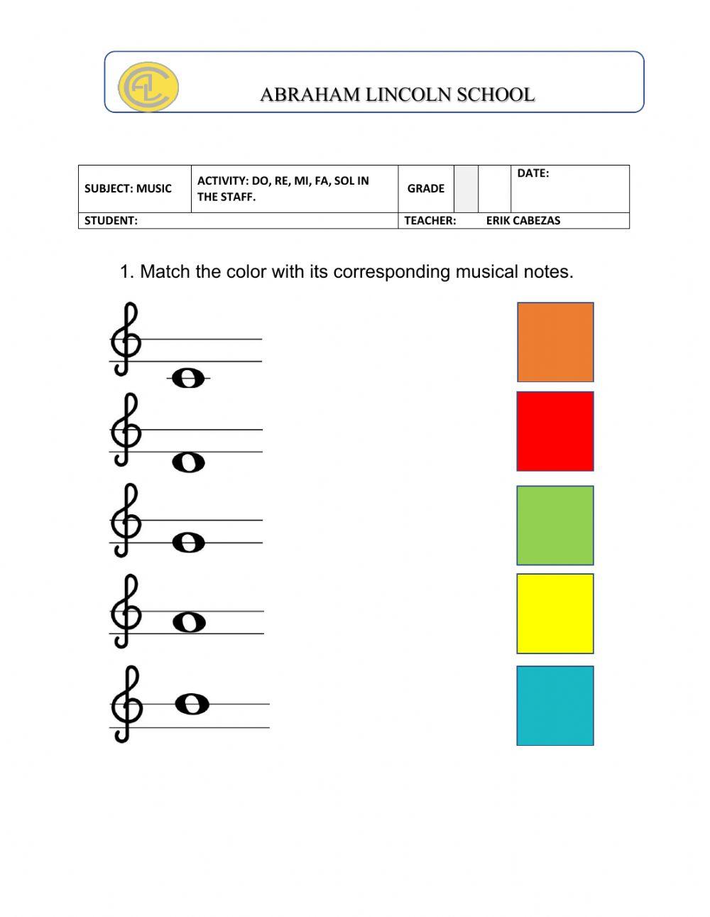 239882 | First 5 musical notes in the staff | Erik