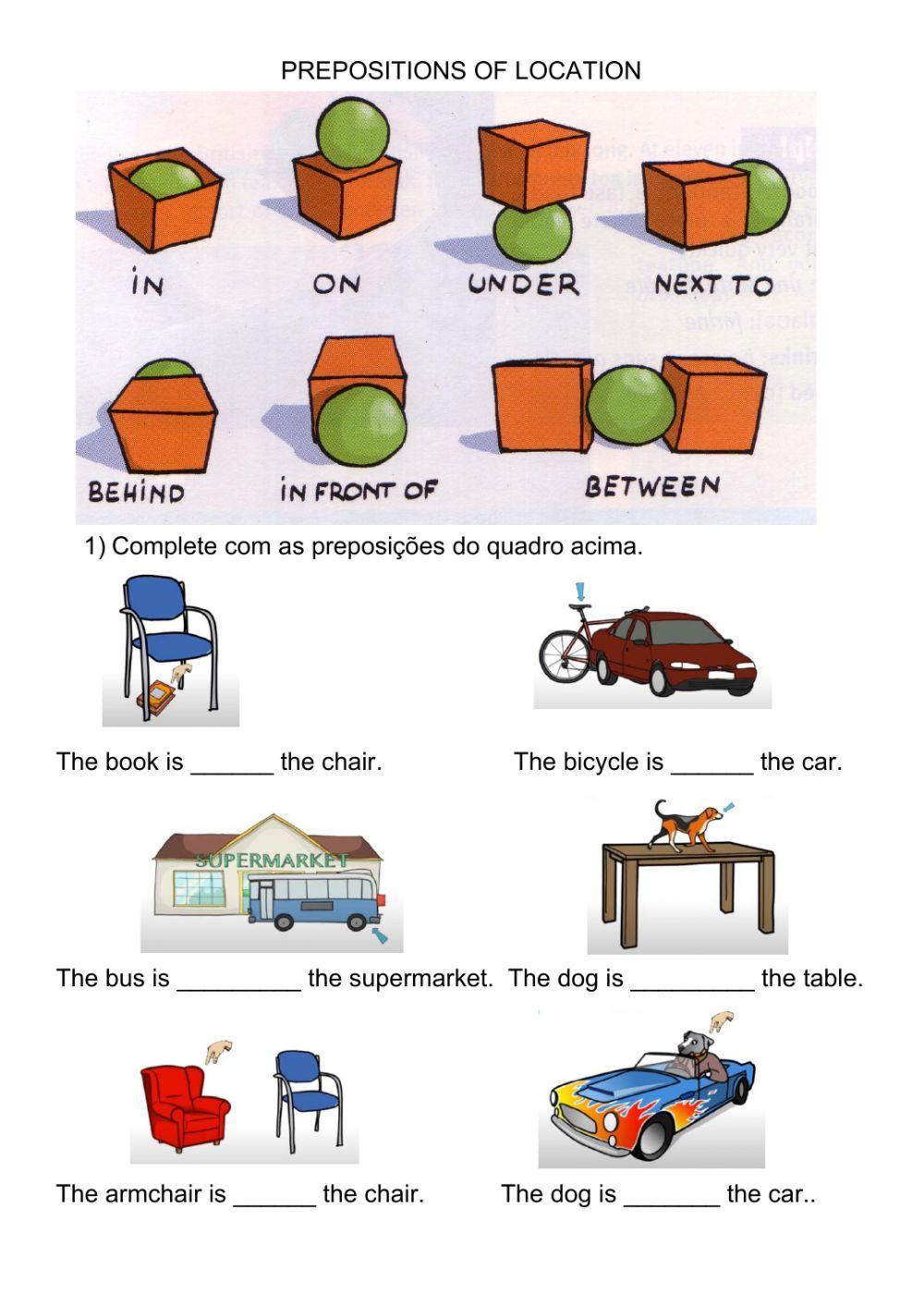 Prepositions and adjectives