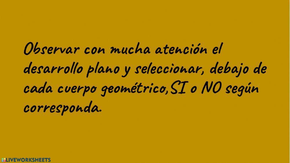 DESARROLLO PLANO CUERPOS GEOMÉTRICOS