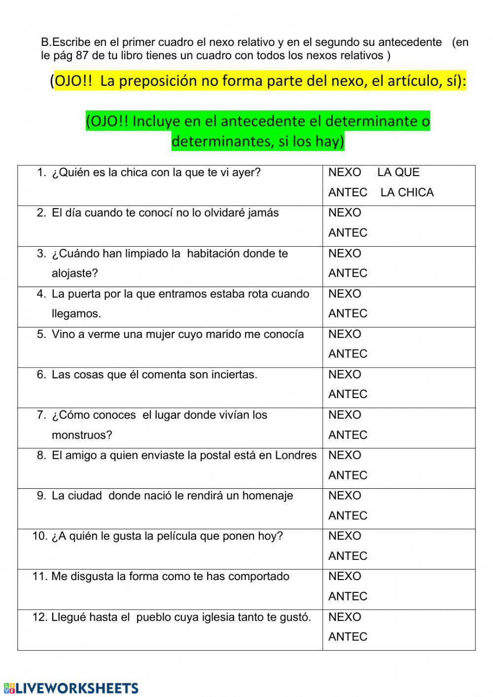 Subordinadas adjetivas 1