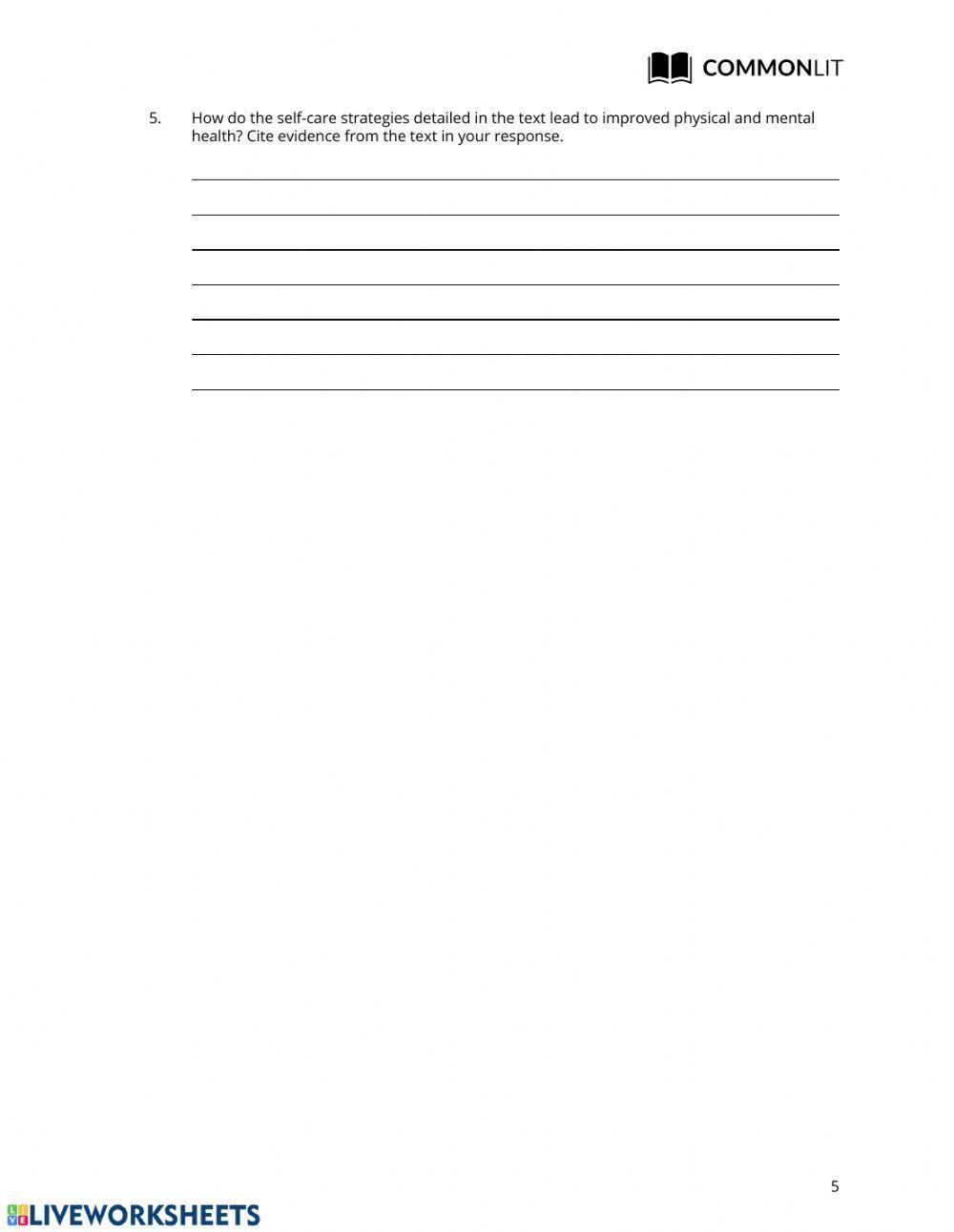 Reading comprehension module 7