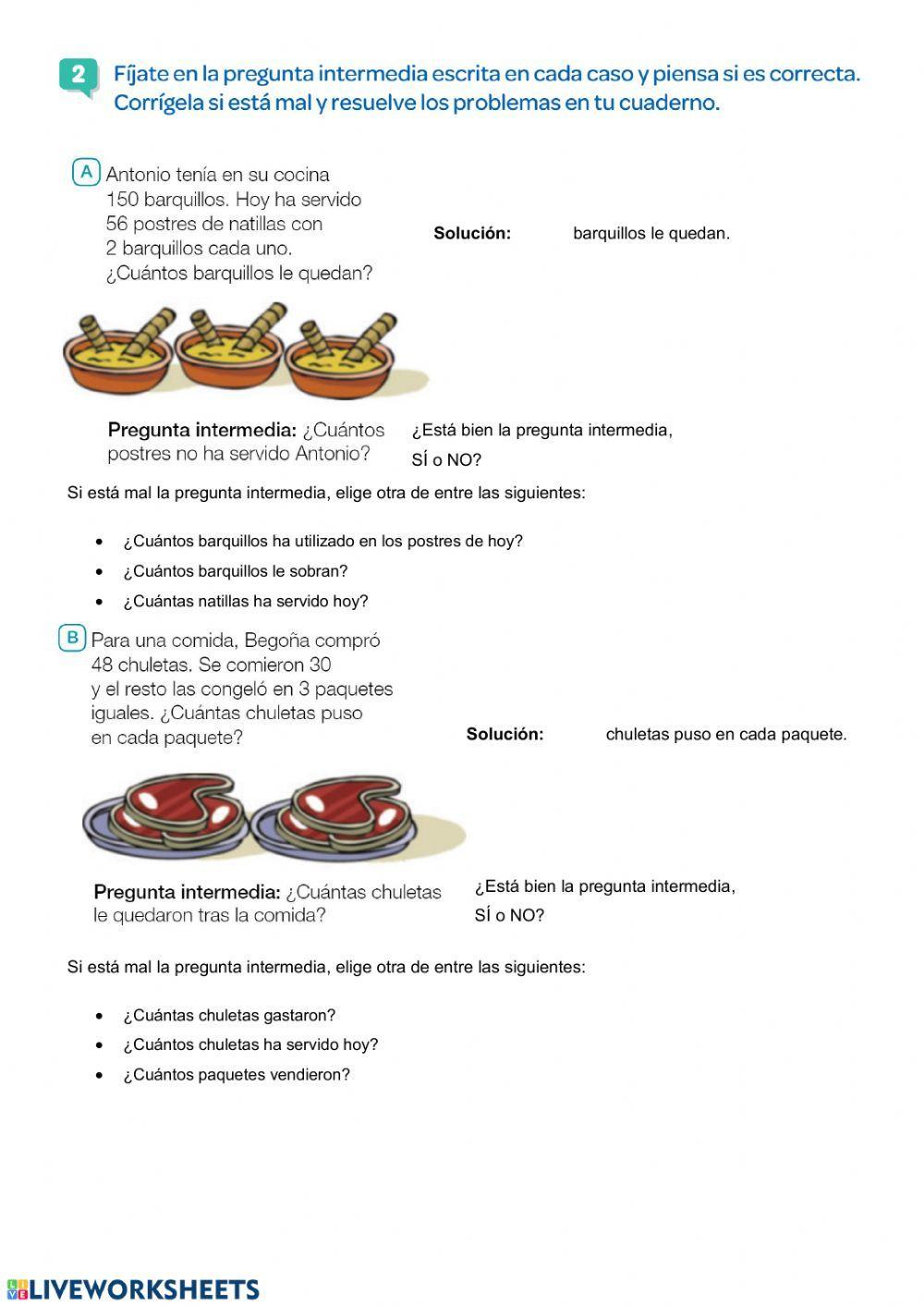 Problemas preguntas intermedias