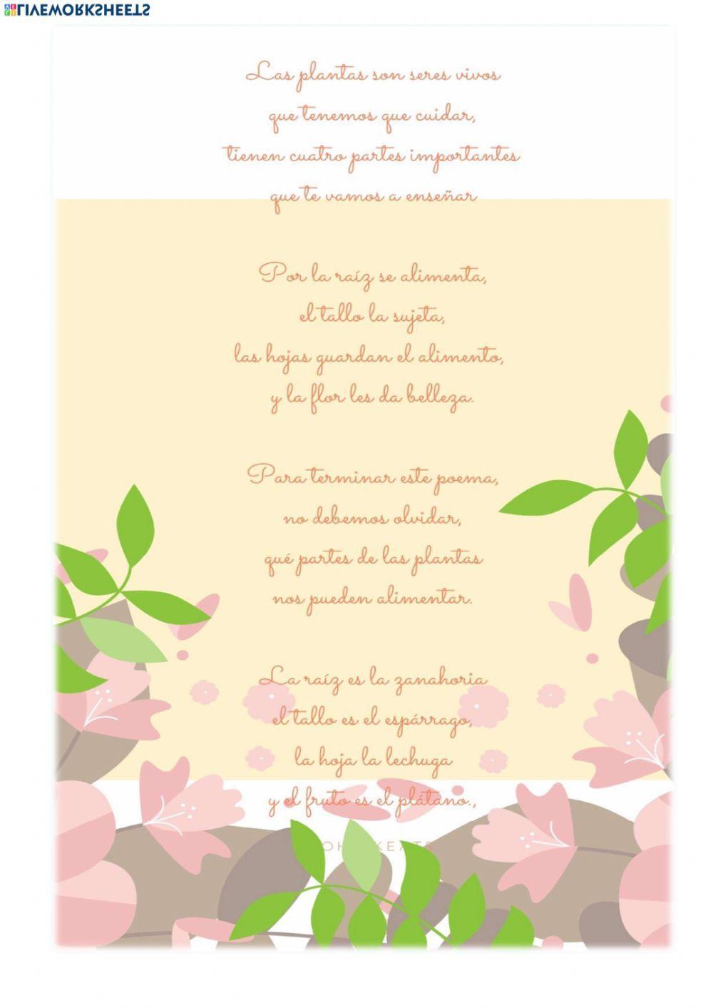 Poesía de las plantas