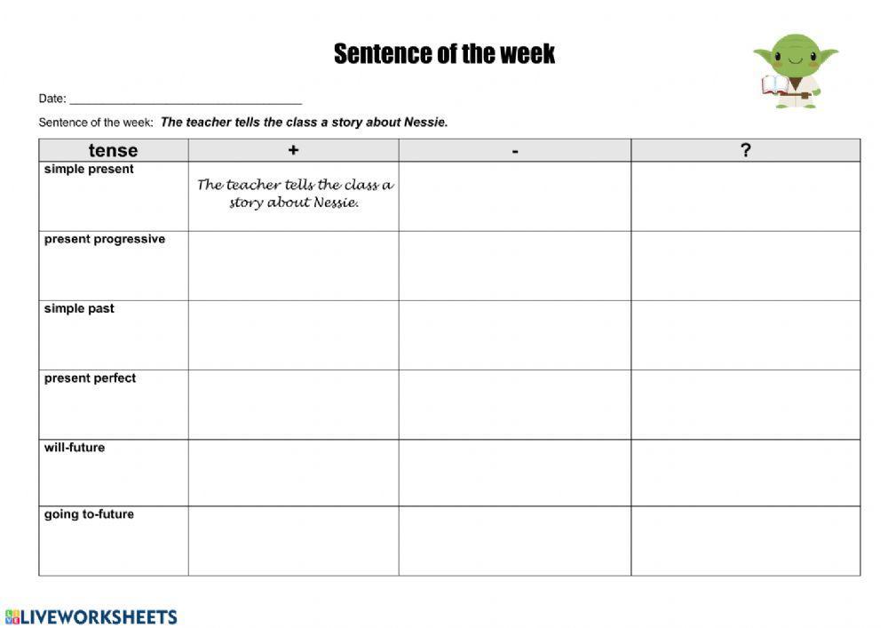 Sentence of the week