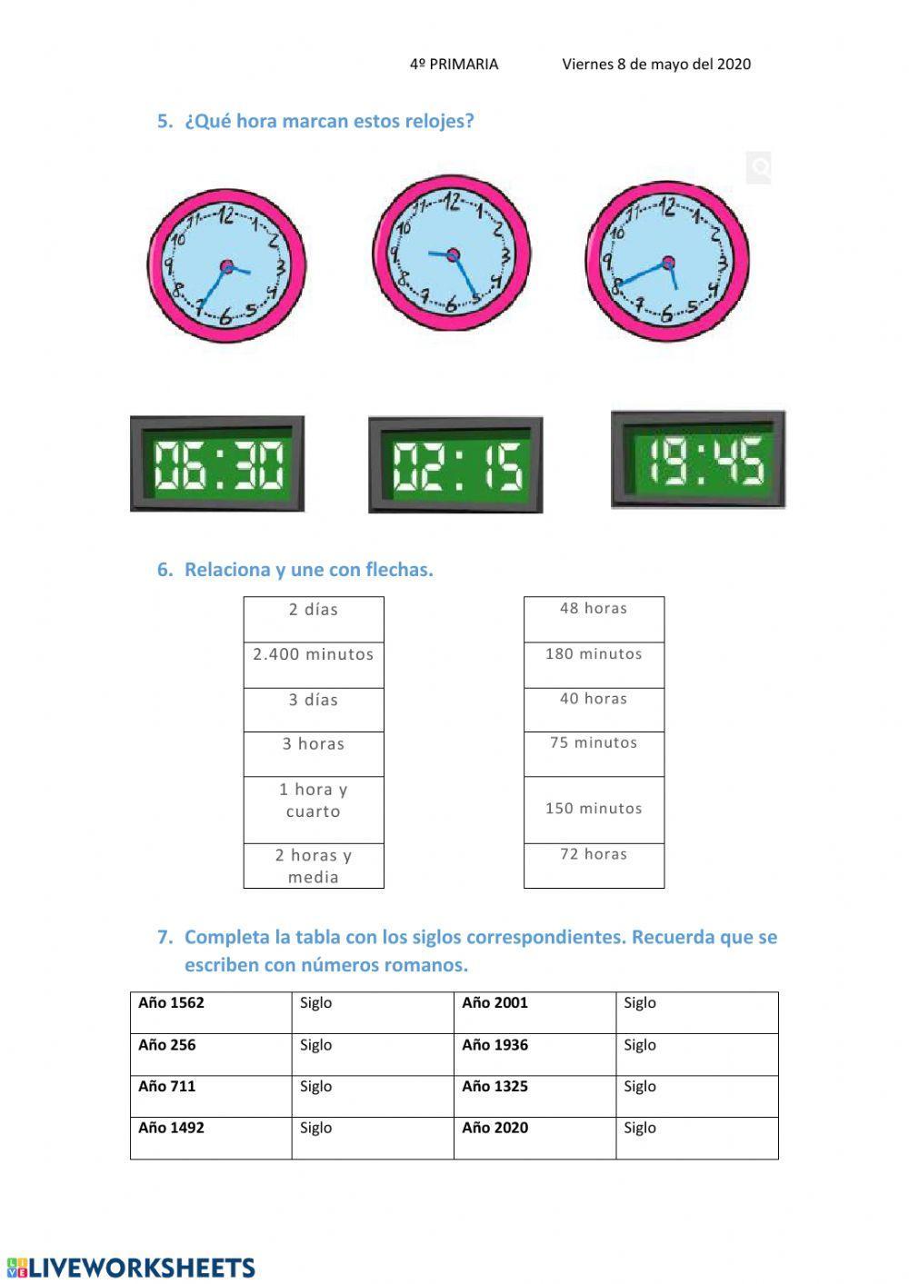 La medida del tiempo