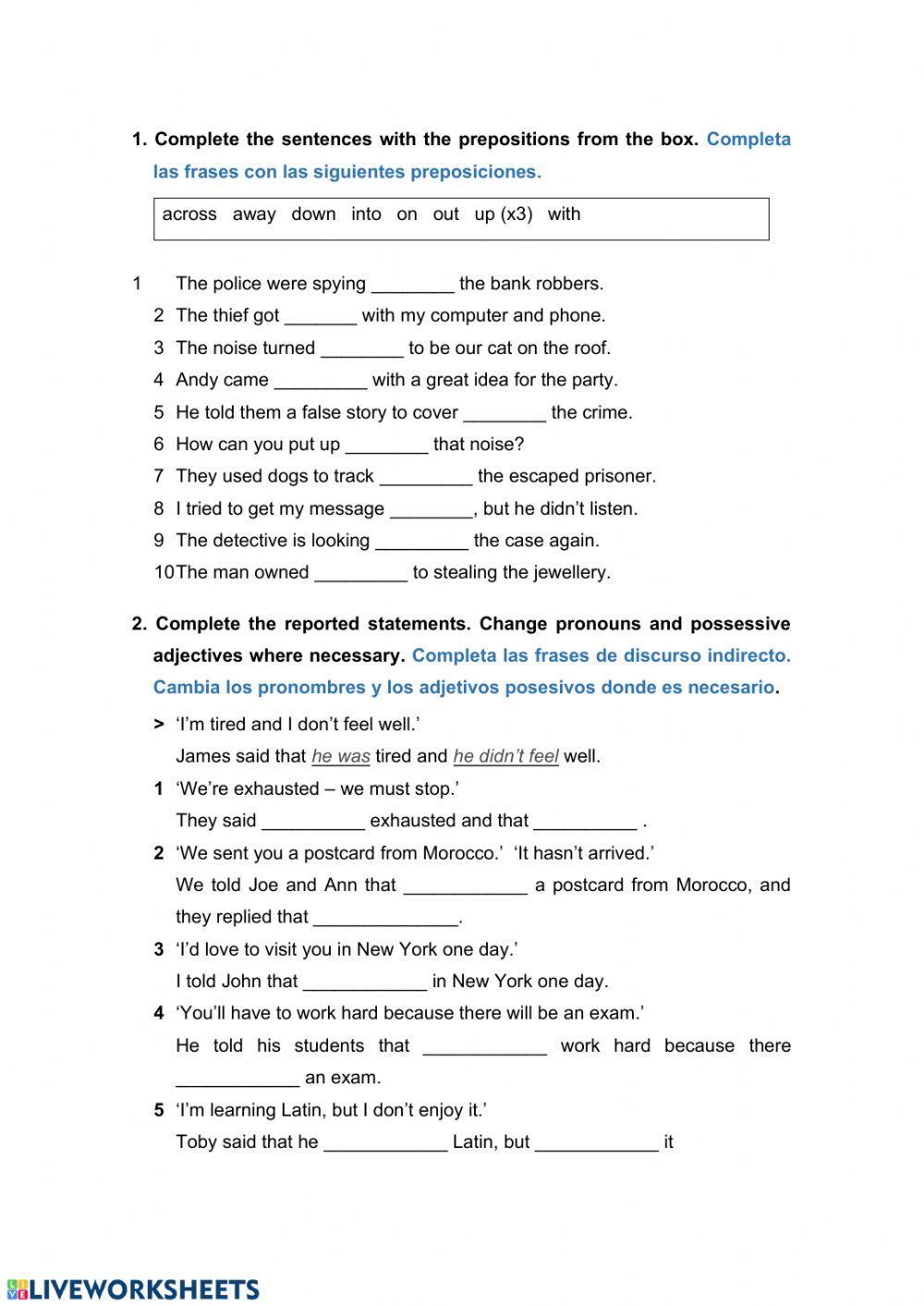 Revision 4ºESO (Unit 5)