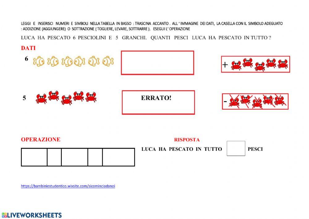 Problema : addizione o sottrazione?