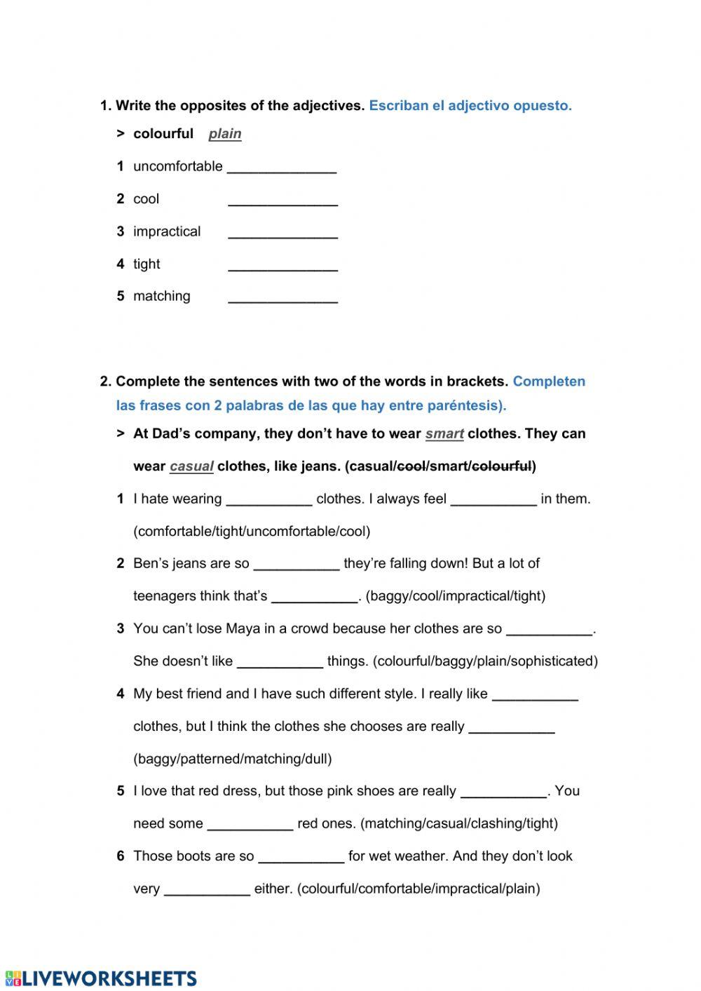 Revision 3ºESO (Unit 5)