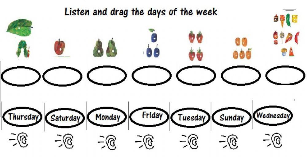 Listen days of the week