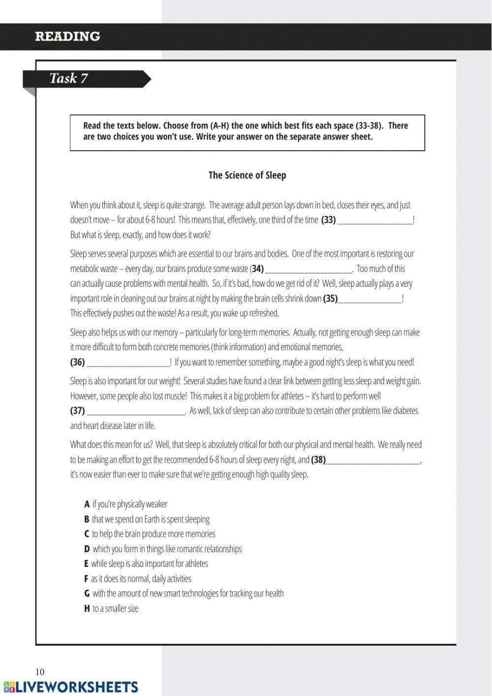 Reading Comprehention