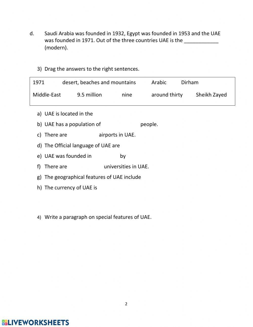 Information about UAE