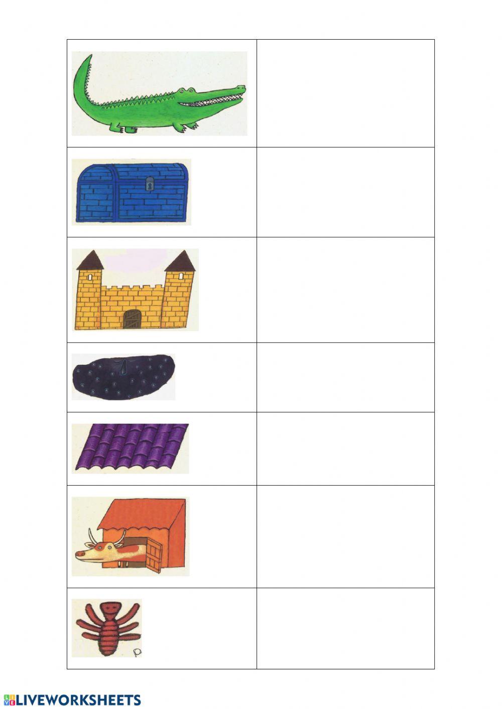 Personajes cuento cocodrilo