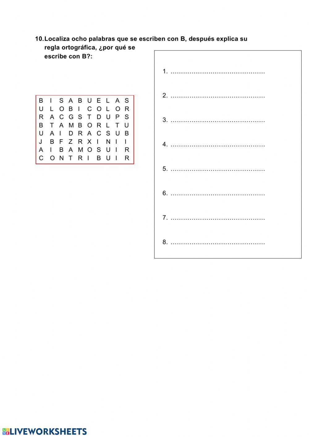 Examen Lengua Unidad 9