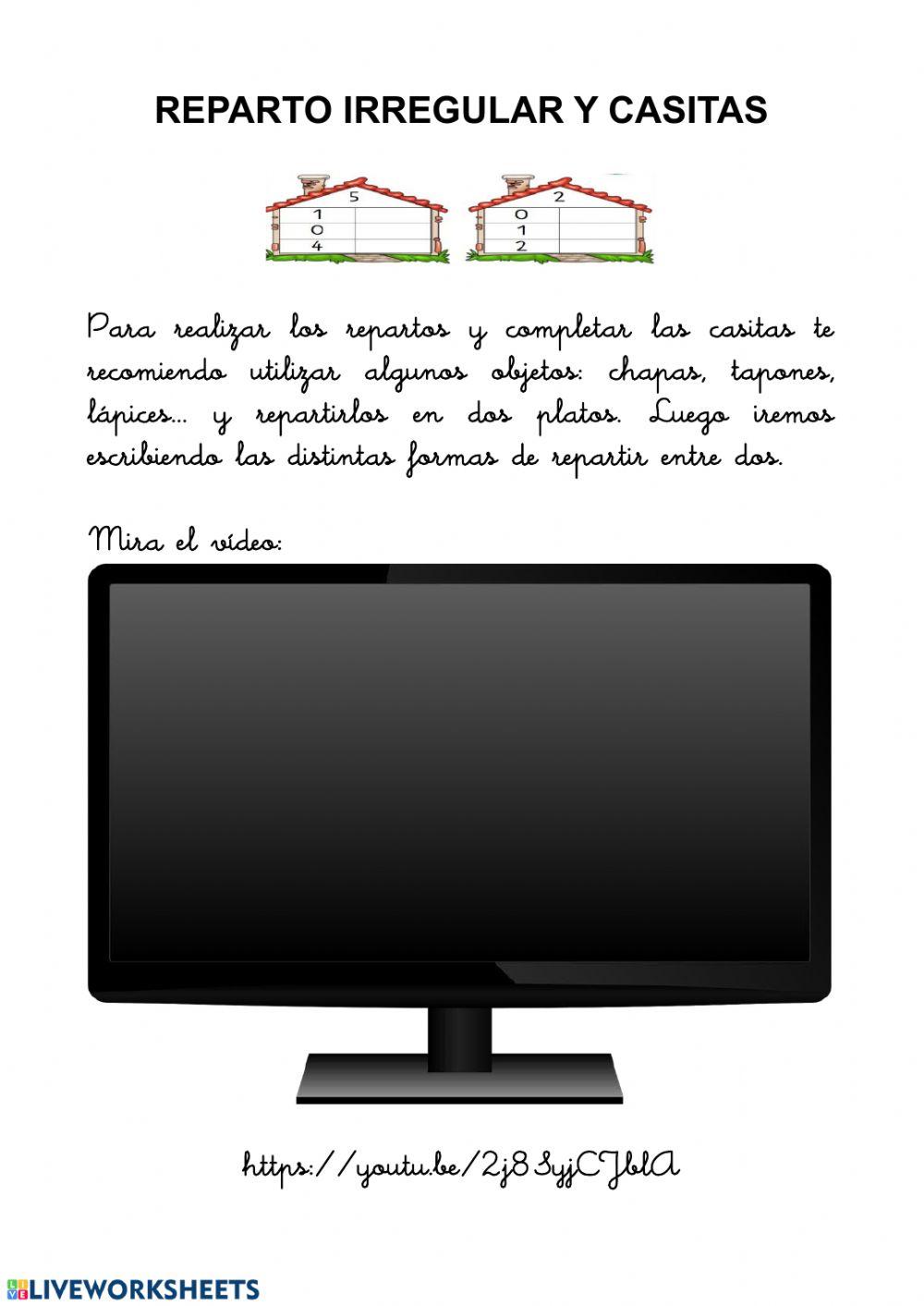 Reparto irregular, casitas abn