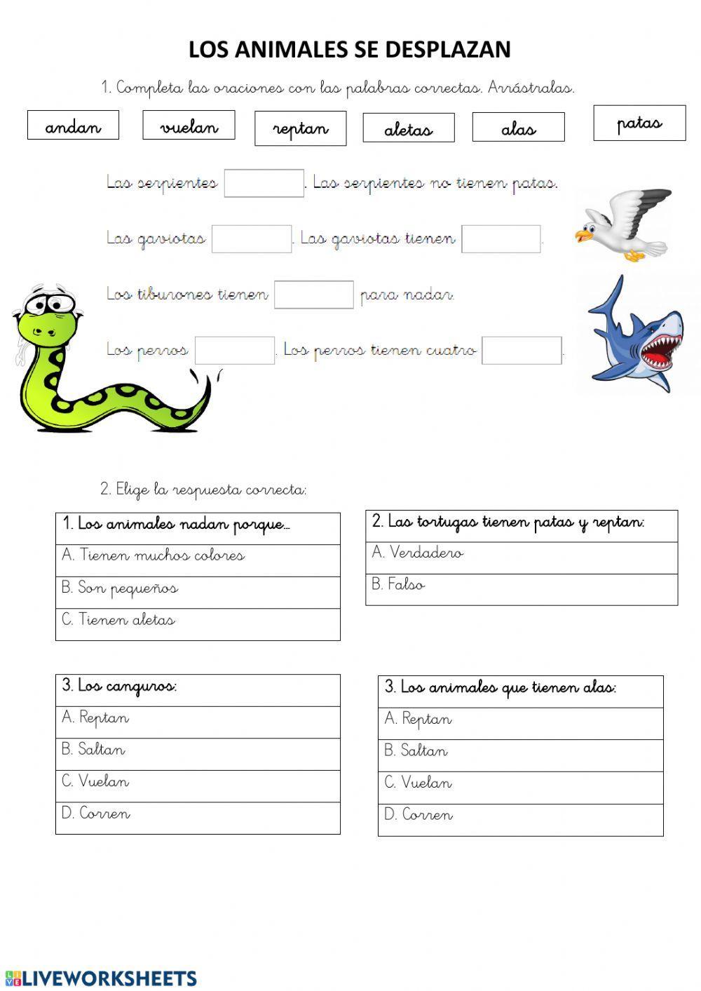 Desplazamiento animales