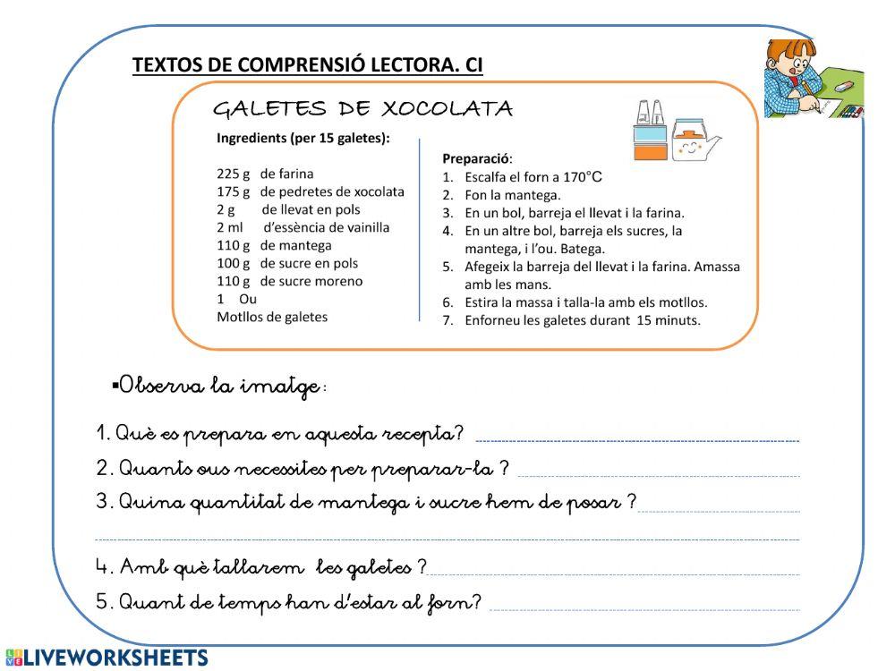 Comprensió lectora CI