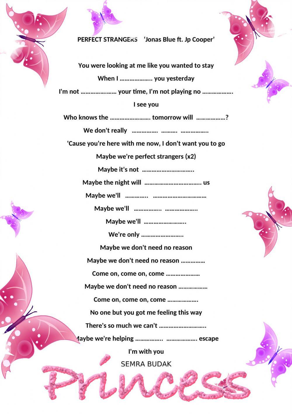 Let's listen and fill the gaps