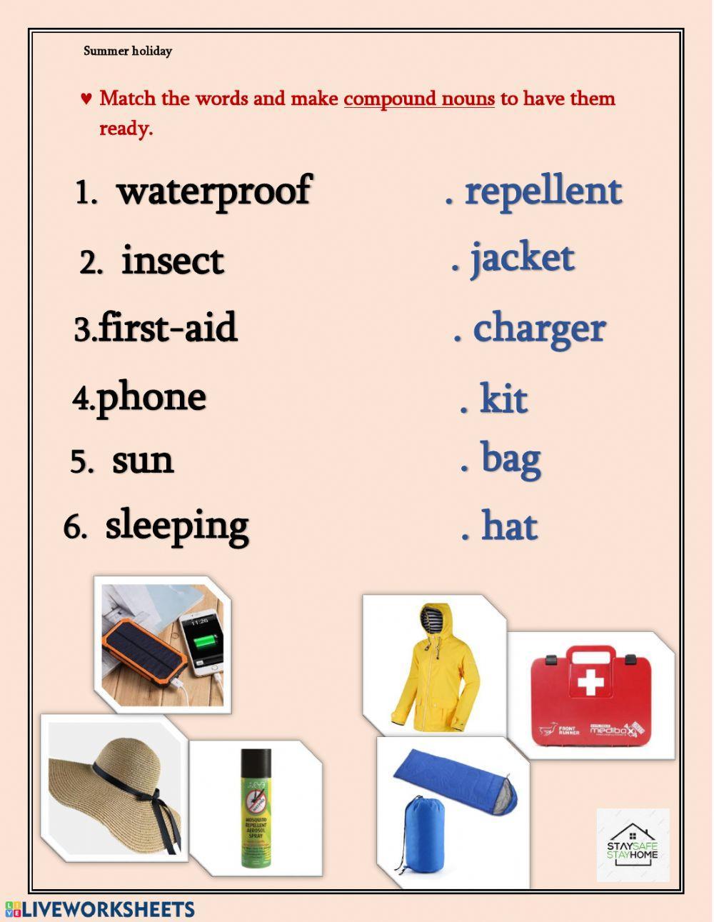 Summer holiday items