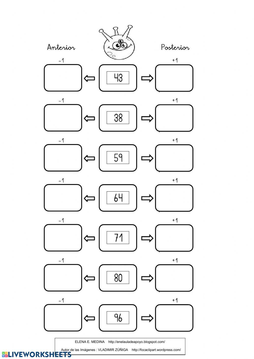 Anterior y posterior