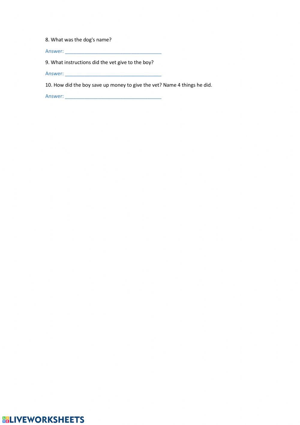 The Boy and the Vet part four