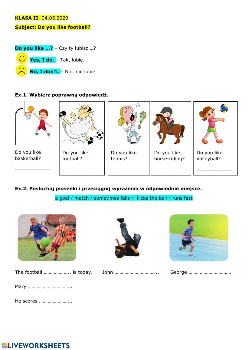 Do you like football?